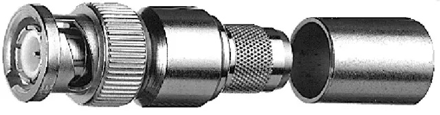 BNC Plug LMR400 Crimp/Crimp