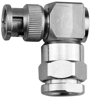 BNC Plug RG213/214/LMR400 R/A Solder/Clamp