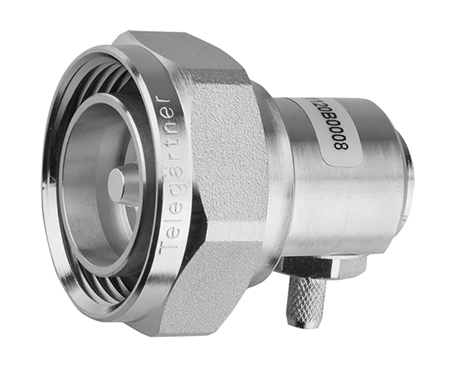 7/16 Plug RG213 R/A Solder/Crimp